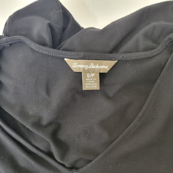 Tommy Bahama Sequined Black Jersey Dress - Picture 4 of 5